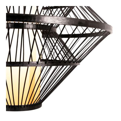 Lucide PASQUINO - Pendant light - Ø 60 cm - 1xE27 - Black